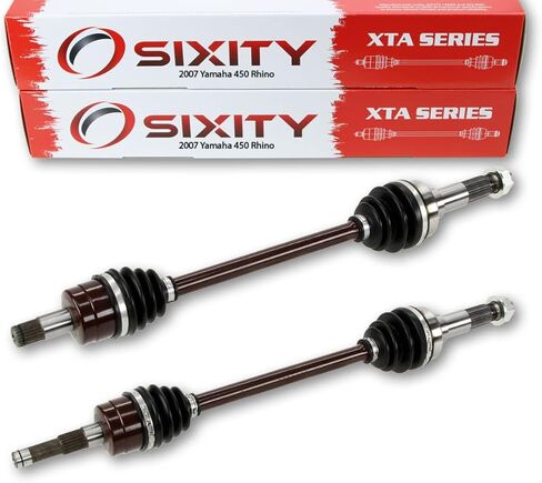 2 pc Sixity XTA Front Left Right Axle compatible with Yamaha Rhino 450 2007 - YXR450FHW YXR450FW 4X4 in Kuwait