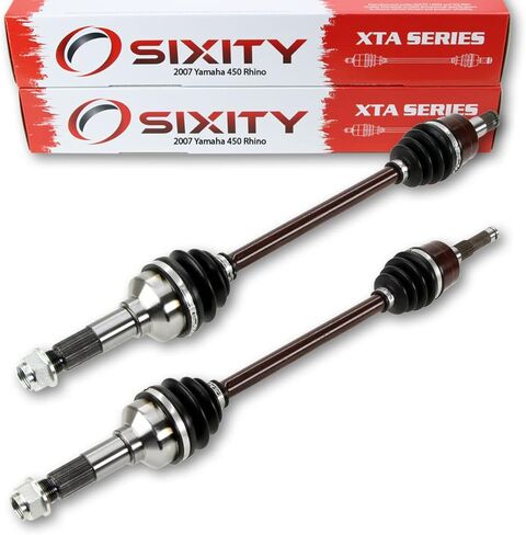 2 pc Sixity XTA Front Left Right Axle compatible with Yamaha Rhino 450 2007 - YXR450FHW YXR450FW 4X4 in Kuwait