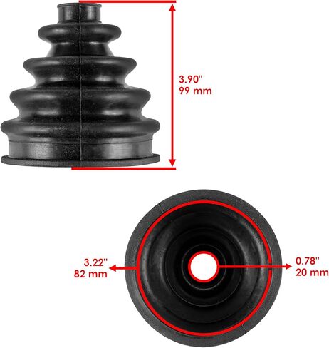 Caltric Rear Axle Outboard CV Boot Kit Compatible With John Deere XUV625i Gator Gas AM141487 in Kuwait