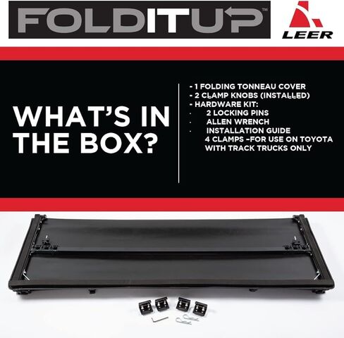 LEER FOLDITUP Soft Folding Tonneau Cover, Fits 2019-2026 Ram with 6'4" Truck Bed in Kuwait