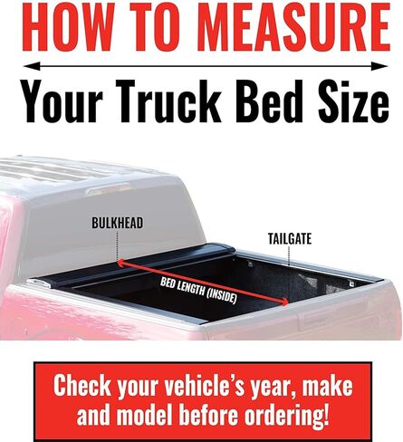 LEER FOLDITUP Soft Folding Tonneau Cover, Fits 2019-2026 Ram with 6'4" Truck Bed in Kuwait