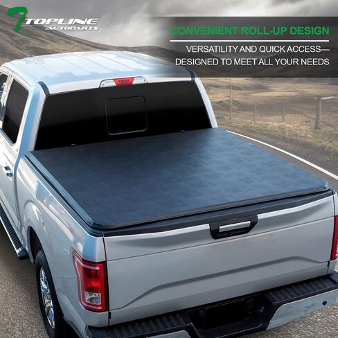 7422442326303 Compatible with 2014-2018 Chevy Silverado GMC Sierra 1500/2019 LD Limited / 2015-2018 2500 3500 HD 6.5 Feet (78") Bed Lock & Roll Up Vinyl Truck Bed Tonneau Cover in Kuwait
