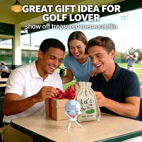 Fathers Day Dad Gifts from Daughter Son Wife, Birthday Gifts for Men Women Golfing Fan Grandpa Friends Coworkers Boss Husband, Graduation Golf Ball Tabletop Display Stand Holders Gifts Decor 3 Tees in Saudi Arabia