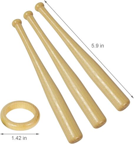 Baseball holder Wooden baseball display holder Ball display bat Wooden holder show center piece table for baseball enthusiasts.(1 Pack) in Saudi Arabia