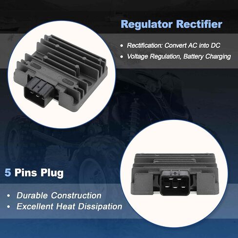ATV Voltage Regulator Rectifier for Honda Rancher 400 TRX400FA TRX400FGA 2004-2007, for Honda Foreman 450 TRX450FE TRX450FM 2002-2004, 31600-HN7-003/31600-HN7-A21/31600-HN0-670 in Kuwait