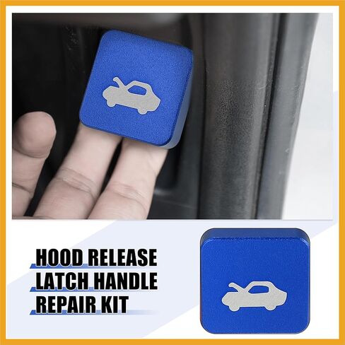Hood Latch Release Handle Repair Kit for Honda Civic 1996-2011 for Honda CR-V 1997-2006 for Honda Element 2003-2011 Aluminum Alloy Blue Replacement in Kuwait