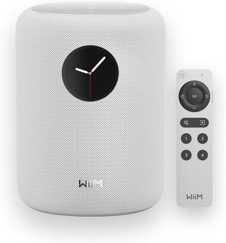 مكبر صوت ذكي WiiM Sound مع شاشة تعمل باللمس مقاس 1.8 بوصة، دقة عالية 24 بت/192 كيلو هرتز، تصحيح الغرفة AI RoomFit™، ذروة 100 واط، Wi‑Fi 6E/Bluetooth 5.3، إقران متعدد الغرف والاستريو، جهاز تحكم عن بعد، أسود in Saudi Arabia