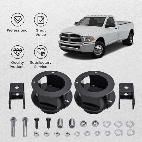 maXpeedingrods 2.5in Front Leveling Lift Kit for Ram 2500 3500 4WD 2013-2022, Suspension Lift Coil Spacers& Shock Extenders in Kuwait