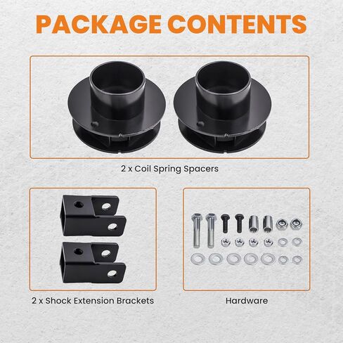 maXpeedingrods 2.5in Front Leveling Lift Kit for Ram 2500 3500 4WD 2013-2022, Suspension Lift Coil Spacers& Shock Extenders in Kuwait