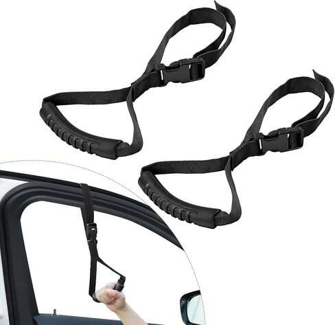 Car Adjustable Grab Handle, Car Handle Assist, Vehicle Support Strap for Elderly Disabled with Nylon Grip, Portable Support Grab Bar Mobility Assist Device Fit for Vehicle Truck Lorry (1PCS) in Kuwait