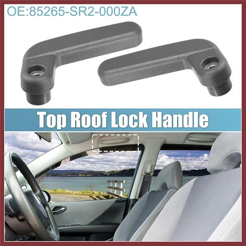 مقبض قفل السقف العلوي لجانب السائق والراكب 85265-SR2-000ZA 85215-SR2-000ZA لسيارة Honda Del Sol 1993-1997 مقبض قفل الجانب الأيمن الأيسر مكونات السيارة استبدال الأجزاء in Kuwait