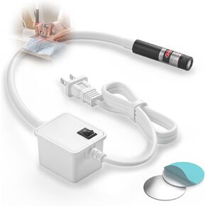 Magnetic Laser Guide Light for Sewing Machine, Adjustable Red Crosshair Positioning Light for Straight Line Sewing Quilting & Embroidery Alignment Tool, 2 Magnetic Mounting Sheet for Non-Metal Machine in Saudi Arabia