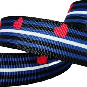 شريط Lesbian Pride Grosgrain مقاس 7/8 بوصة 10 ياردات، شريط مطبوع مخطط من جانب واحد لأقواس الشعر، تغليف الهدايا، الحرف اليدوية اليدوية in Kuwait