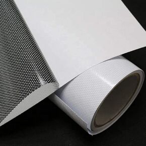 42inch x100ft One Way Vision Window Graphics Perforated Vinyl Film Perforated Black Privacy Window Film Eco-Solvent UV, 42inchx100' in Saudi Arabia