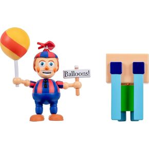 Jazwares Five Nights at Freddy's Balloon Boy - شخصية مفصلية مقاس 2.5 سم وعيون تتوهج في الظلام بالإضافة إلى شخصية طفل يبكي مقاس 5 سم in Kuwait