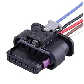 5 Pin Mass Air Flow (MAF) Sensor Connector - Wire Harness fits for Audi A3, A3 Sportback E-Tron, A4, A4 Allroad, A5, A6, A7, A8, Q3 - Replacement Pigtail Connector Wiring Harness, 4F0973705, 51909648 in Saudi Arabia