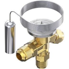 Danfoss 068Z3400 1/6-4.5TR جسم صمام التوسيع، T 2، R404A، R507A، 3/8x1/2 بوصة، مضيئة، داخلي معادلة، تدفق فردي، -40 إلى 50 فهرنهايت، السعة المحددة حسب حجم الفتحة تباع بشكل منفصل، 068Z3508 in Kuwait