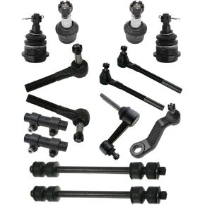 14pc Kit Left Ball Joint Tie Rod Sway Bar for Dodge for Ram 3500 5.9L/8.0L 1995-1999 2WD 1 Idler Arm1 Pitmanarm Sealed in Kuwait