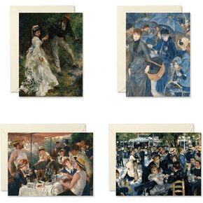 Renoir Impressionist Note Cards — 16 Blank Art Cards with Envelopes in Keepsake Gift Box in Saudi Arabia