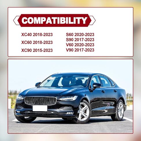 2 قطعة خطافات سقف السيارة رمادية متوافقة مع V0lvo XC40 2018-2023 V0lvo XC60 2018-2023 V0lvo XC90 2015-2023 V0lvo S60 2020-2023 V0lvo S90 2017-2023 خطافات سيارة للمحافظ والحقائب in Kuwait
