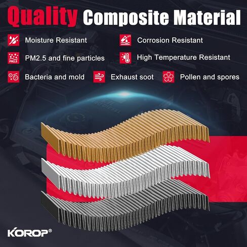 6.7 Cummins Diesel Engine Air Filter and Cabin Air Filter Compatible with 2007-2025 Dodge Ram 2500 3500 4500 5500 or 2019-2025 Ram 6.4L Gasoline Engine Replaces 53034051AB CA10261 in Kuwait