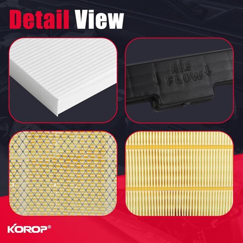 6.7 Cummins Diesel Engine Air Filter and Cabin Air Filter Compatible with 2007-2025 Dodge Ram 2500 3500 4500 5500 or 2019-2025 Ram 6.4L Gasoline Engine Replaces 53034051AB CA10261 in Kuwait