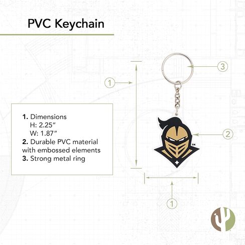 حامل مفاتيح السيارة لجامعة صبار الصحراء بوسط فلوريدا (PVC A) in Saudi Arabia