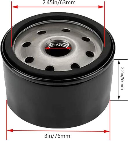 49065-7007 49065-0721 Oil Filter Compatible with Kawasaki FR651V FR691V FR730V FR600V FX730V FS730 FX600V FS691V FS651V 4 Cycle Engines in Kuwait