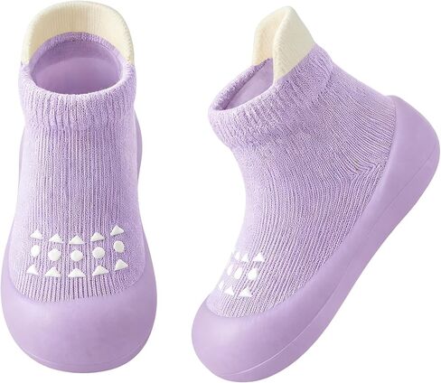 Baby Sock Shoes Toddler Walking Shoes Infant Slippers | Soft Rubber Sole,Non-Slip,Breathable,Baby Boys Girls Sneakers in Saudi Arabia