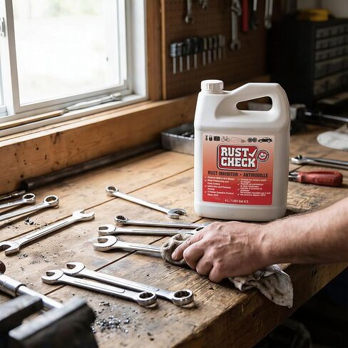 Rust Check Rust Inhibitor 1044 - Deep Penetrating Rust and Corrosion Control for Metal Surfaces - Designed to Flow into Tight Seams, and Hidden Areas on Automotive Panels, Frames, and Parts - 1 Gal. in Kuwait