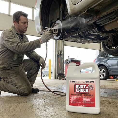 Rust Check Rust Inhibitor 1044 - Deep Penetrating Rust and Corrosion Control for Metal Surfaces - Designed to Flow into Tight Seams, and Hidden Areas on Automotive Panels, Frames, and Parts - 1 Gal. in Kuwait