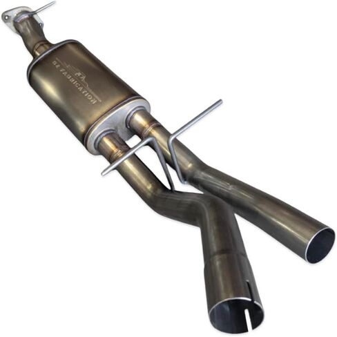 B2 Fabrication 2025-2026 RAM 1500 3.0L Hurricane Standard Output Direct Fit كاتم صوت أداء من الفولاذ المقاوم للصدأ - صوت عدواني (كاتم صوت 14 بوصة) in Kuwait