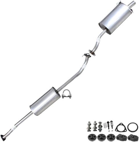 Northeastern Exhaust | Stainless Steel Resonator and Muffler Exhaust System Kit Compatible for Honda CRV 2007-2009 2.4L - Includes Gasket, Bolts & Nuts, Bolt Spring | For United States Built Only in Kuwait