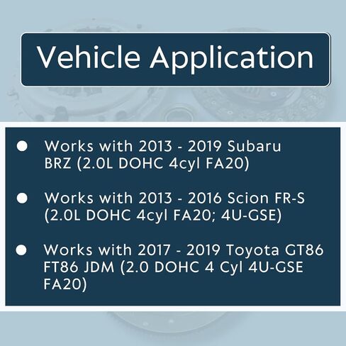 طقم القابض EXEDY FJK1005 مع دولاب الموازنة المصبوب EFT لـ 2013-19 Scion FR-S Subaru BRZ Toyota GT86 2.0L DOHC FA20 - ترقية أداء عالي التحمل من أجل مشاركة سلسة - يقدم ضمان العلامة التجارية لمدة 12 شهرًا in Kuwait