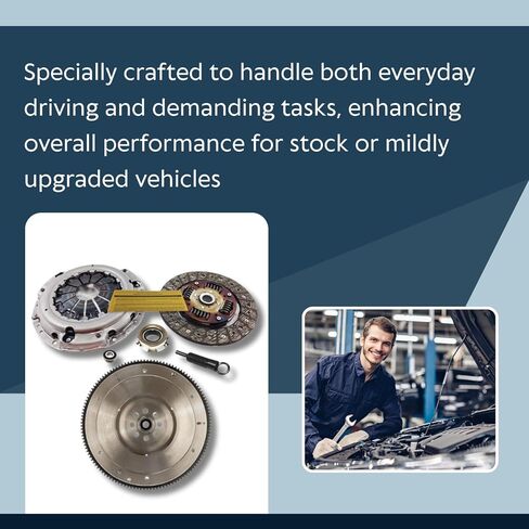 طقم القابض EXEDY FJK1005 مع دولاب الموازنة المصبوب EFT لـ 2013-19 Scion FR-S Subaru BRZ Toyota GT86 2.0L DOHC FA20 - ترقية أداء عالي التحمل من أجل مشاركة سلسة - يقدم ضمان العلامة التجارية لمدة 12 شهرًا in Kuwait