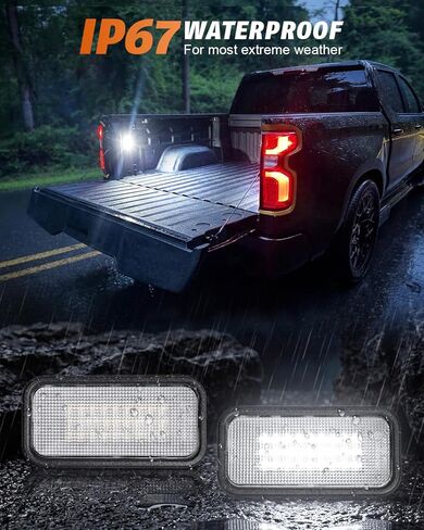 مصباح سرير شاحنة LED متوافق مع 2019-2025 GMC Sierra/Chevrolet Silverado1500 2500HD 3500HD، لـ 2024-2025 Sierra EV White LED Bed Cargo Area Lighting Lamp Accessories OEM استبدال 84396982 in Kuwait