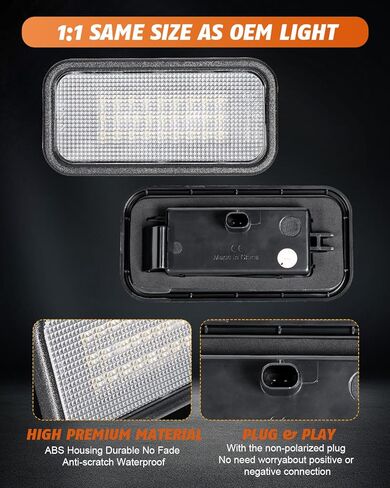 مصباح سرير شاحنة LED متوافق مع 2019-2025 GMC Sierra/Chevrolet Silverado1500 2500HD 3500HD، لـ 2024-2025 Sierra EV White LED Bed Cargo Area Lighting Lamp Accessories OEM استبدال 84396982 in Kuwait