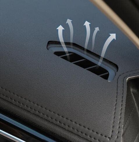 Black Leather Style Dash Mat Dashboard Cover Dash Panel Interior Console Pad Compatible Black Dashboard Cover Dash Cover Mat Dash Pad Compatible for Porsche Cayenne 2024 2025 2026 in Saudi Arabia