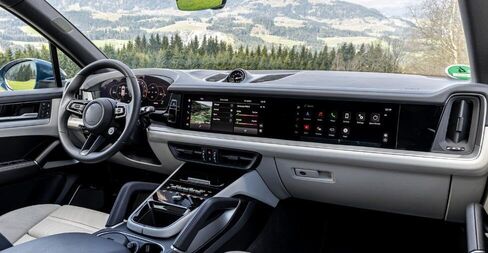 Black Leather Style Dash Mat Dashboard Cover Dash Panel Interior Console Pad Compatible Black Dashboard Cover Dash Cover Mat Dash Pad Compatible for Porsche Cayenne 2024 2025 2026 in Saudi Arabia