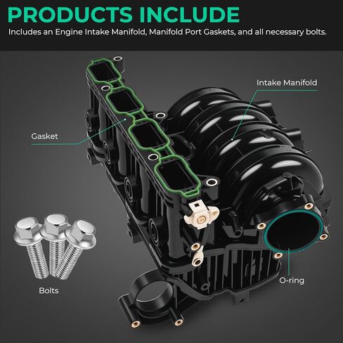 Engine Intake Manifold Compatible with Hyundai Sonata 2015-2019 Tucson 2018-2021 Santa Fe 2019-2020 Santa Fe Sport 2018 Kia Optima Sorento 2016-2020 Sportage 2017-2022 L4 2.4L Replace 283102GGA0 in Kuwait
