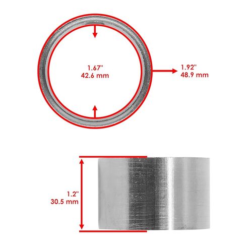 Caltric Muffler Chamber Pipe Gasket Compatible with Kawasaki Vn750A Vulcan 750 1986-2006 in Kuwait