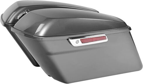 HR3 لحقائب السرج الصلبة باللون الرمادي الصناعي المتوافقة مع 2019 Road Glide FLTRX مناسب لـ 2014-2023 Harley Touring Road King Road Glide Street Glide Electra Glide in Kuwait