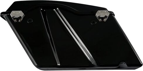 Hard Saddlebags Saddle bags W/Chrome Conversion Brackets for Harley Davidson 1984-2017 Softail Models FLST, FLSTC, FLSTF, FLSTN FLSTS models,Vivid Black in Saudi Arabia