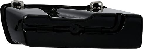 Hard Saddlebags Saddle bags W/Chrome Conversion Brackets for Harley Davidson 1984-2017 Softail Models FLST, FLSTC, FLSTF, FLSTN FLSTS models,Vivid Black in Saudi Arabia