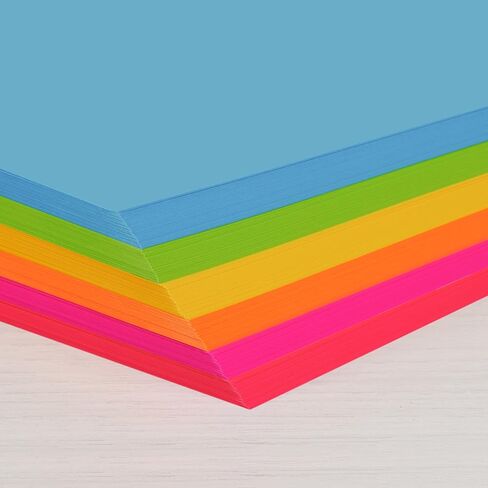 Astrobrights Colored Cardstock, Brilliant Assortment, 6-Colors, 65 lb./176 gsm, 8.5" x 11", 126 Sheets, Acid‑Free, Lignin‑Free, Perfect for School, Office & DIY (92063) in Kuwait