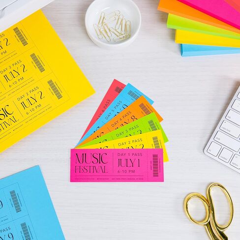 Astrobrights Colored Cardstock, Brilliant Assortment, 6-Colors, 65 lb./176 gsm, 8.5" x 11", 126 Sheets, Acid‑Free, Lignin‑Free, Perfect for School, Office & DIY (92063) in Kuwait