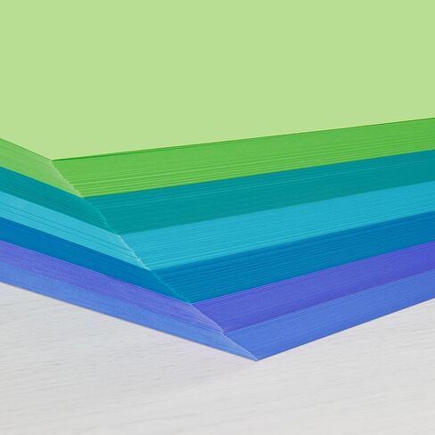 Astrobrights Colored Cardstock, Frosty Assortment, 6-Colors, 65 lb./176 gsm, 8.5" x 11", 126 Sheets, Acid‑Free, Lignin‑Free, Perfect for School, Office & DIY (92067) in Kuwait