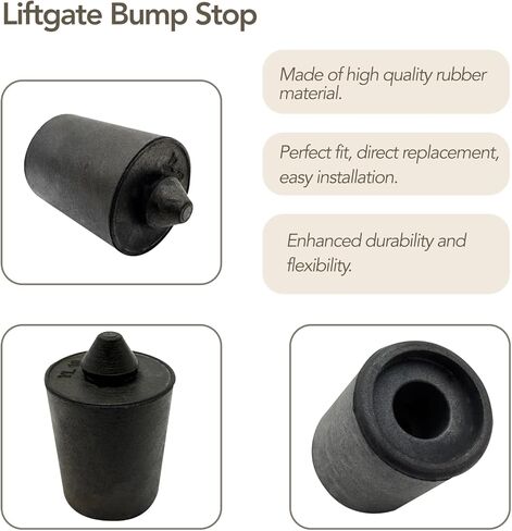 2Pcs Liftgate Bumper Stop Fit for GMC 2015-2024 Etc Models Replace 84655838 Black Rubber Material in Saudi Arabia