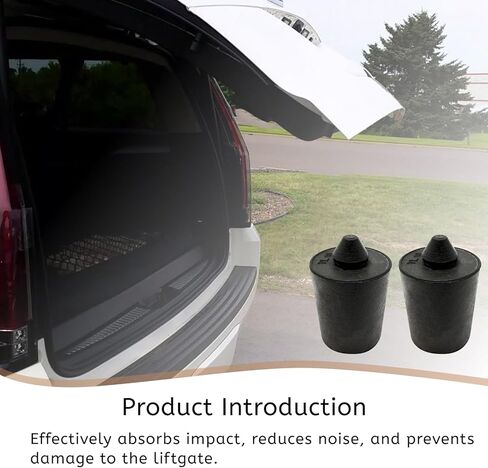 2Pcs Liftgate Bumper Stop Fit for GMC 2015-2024 Etc Models Replace 84655838 Black Rubber Material in Saudi Arabia