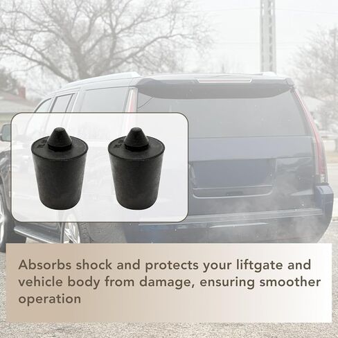 2Pcs Liftgate Bumper Stop Fit for GMC 2015-2024 Etc Models Replace 84655838 Black Rubber Material in Saudi Arabia